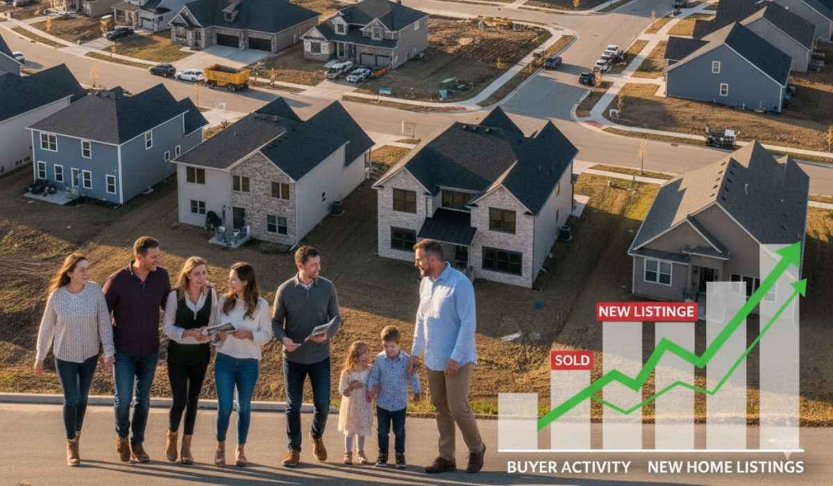Real Estate Market Shows Strong Buyer Activity, as New Home Listings Increase